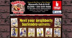 Desktop Screenshot of maxwellspubandgrill.com